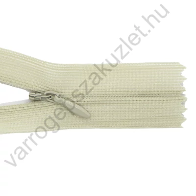 Rejtett cipzár 60 cm - világos drapp - 28