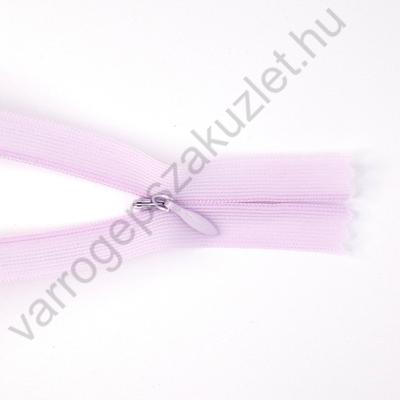 Rejtett cipzár 35 cm - világos lila - 15