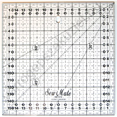 Sew Mate 16x16 cm vonalzó 