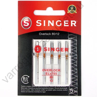 Singer overlock géptű  80-as vastagság 