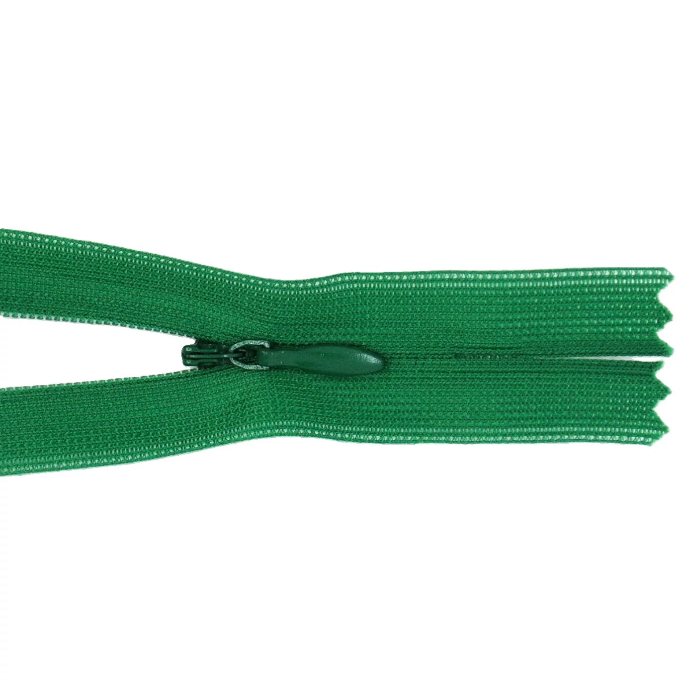 Rejtett cipzár 25 cm - fűzöld -26