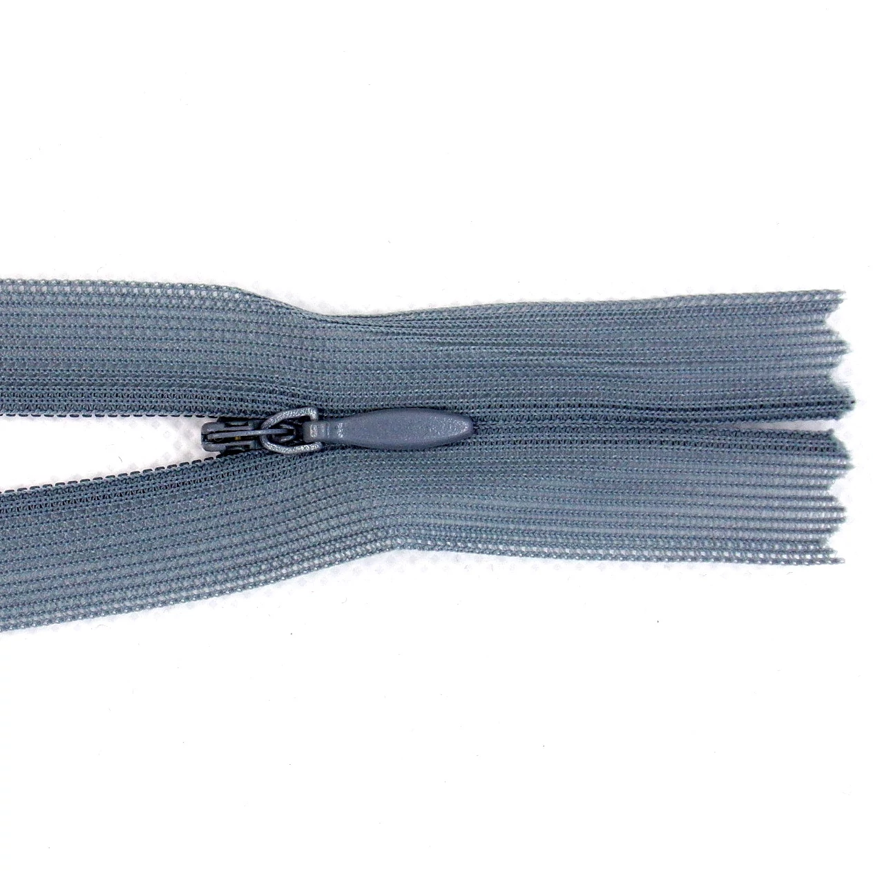 Rejtett cipzár 35 cm  - közép szürke - 35