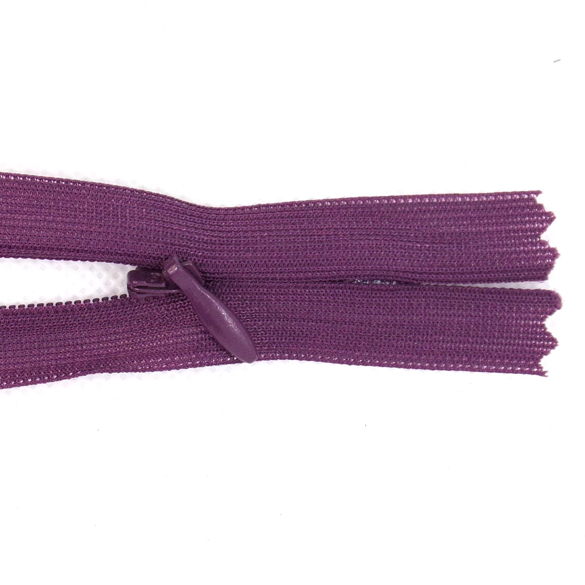 Rejtett cipzár 60 cm  - padlizsán - 17