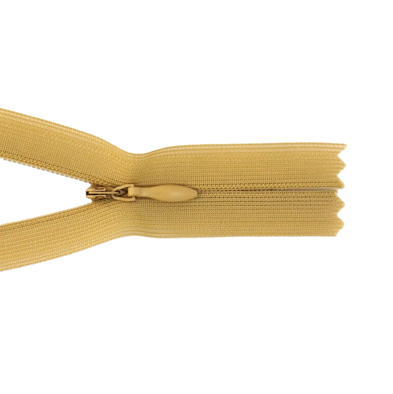 Rejtett cipzár 35 cm  - sötét drapp - 31