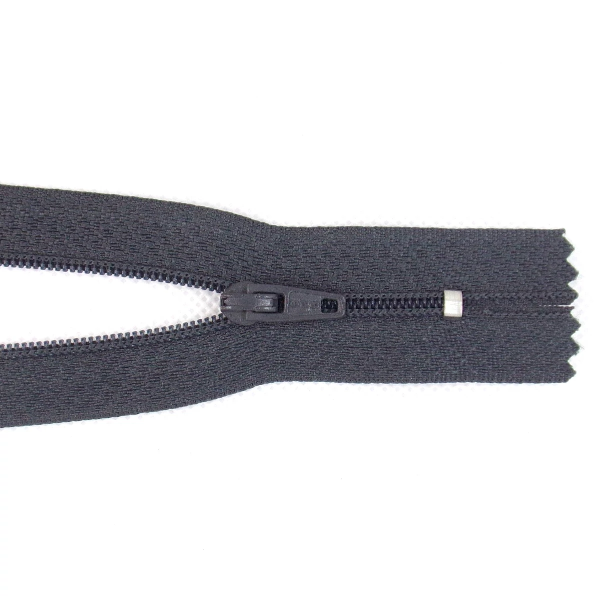 RT-0 cipzár, 20 cm  - sötétszürke - 301