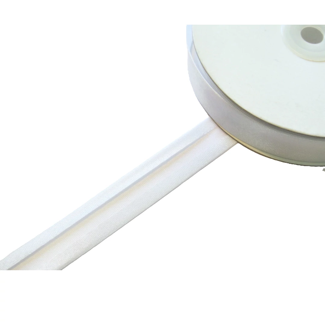 Szatén ferdepánt 20 mm  - fehér 