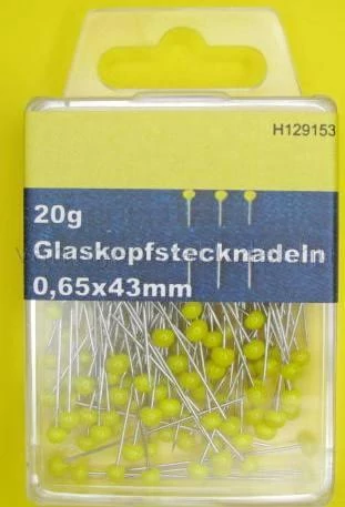 Gombostű, üvegfejű patchwork H129153