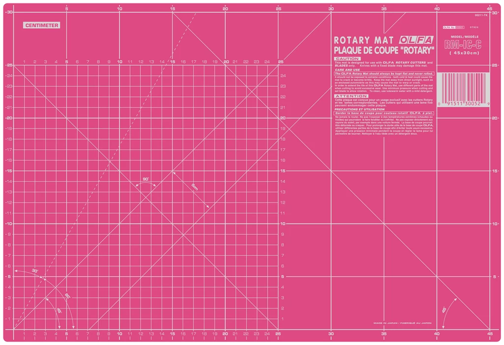 Olfa 45x30cm pink vágólap - RM-IC-C-RC/PIK