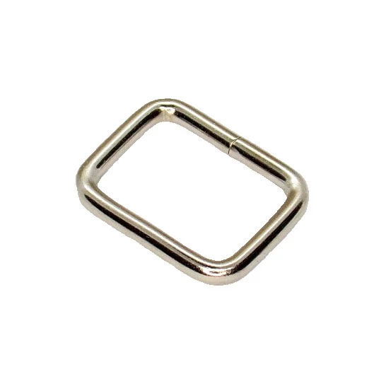 Téglalap - 20 mm - krómozott fém