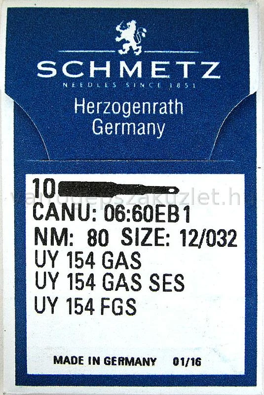 UY154GAS Schmetz